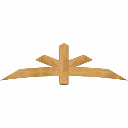 Ekena Millwork Alberta Rough Sawn Timber Gable Bracket, Western Red Cedar, 84"W x 24"H x 6"D x 6"F, 7/12 Pitch GBW084X24X0606ALB00RWR